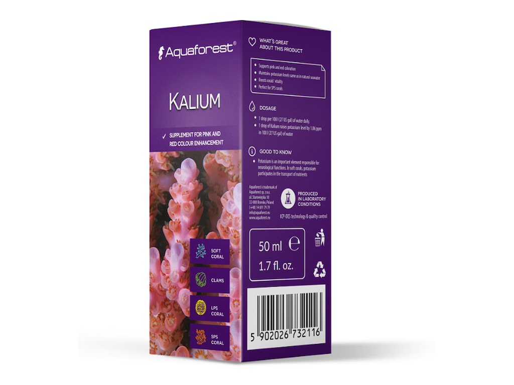 Aquaforest Kalium 250 ml – Kaliumtilskud til SPS Koraller og Revakvarier