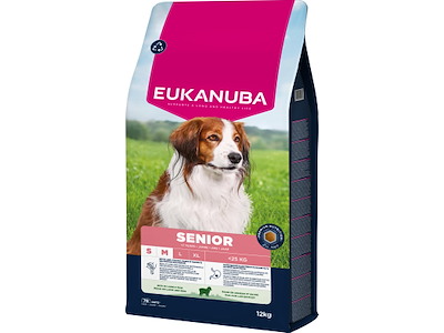 EUKANUBA Senior Small/Medium Breed Lam & Ris 12 kg
