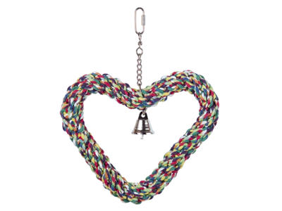 BOMULDSHJERTE, FLEKSIBEL - 27X21 CM