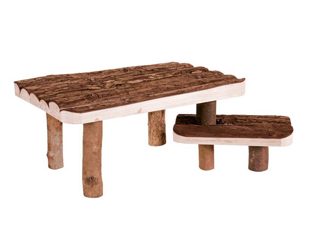 Trixie Shelter med Trappe 37 x 17 x 28 cm – Naturlig Liggeplads til Smådyr