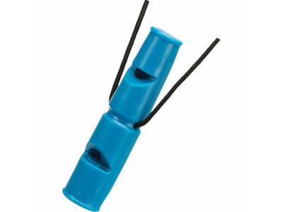 Dobbelt tone fløjte, plastik, 7,5 cm