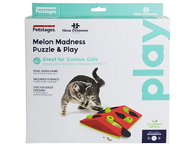 Nina Ottosson Melon Madness Puzzle & Play – Kattelegetøj 25,5 x 23 x 6 cm
