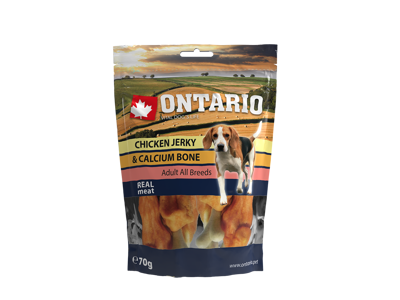 ONTARIO Snack Chicken Jerky + Calciumc 70g