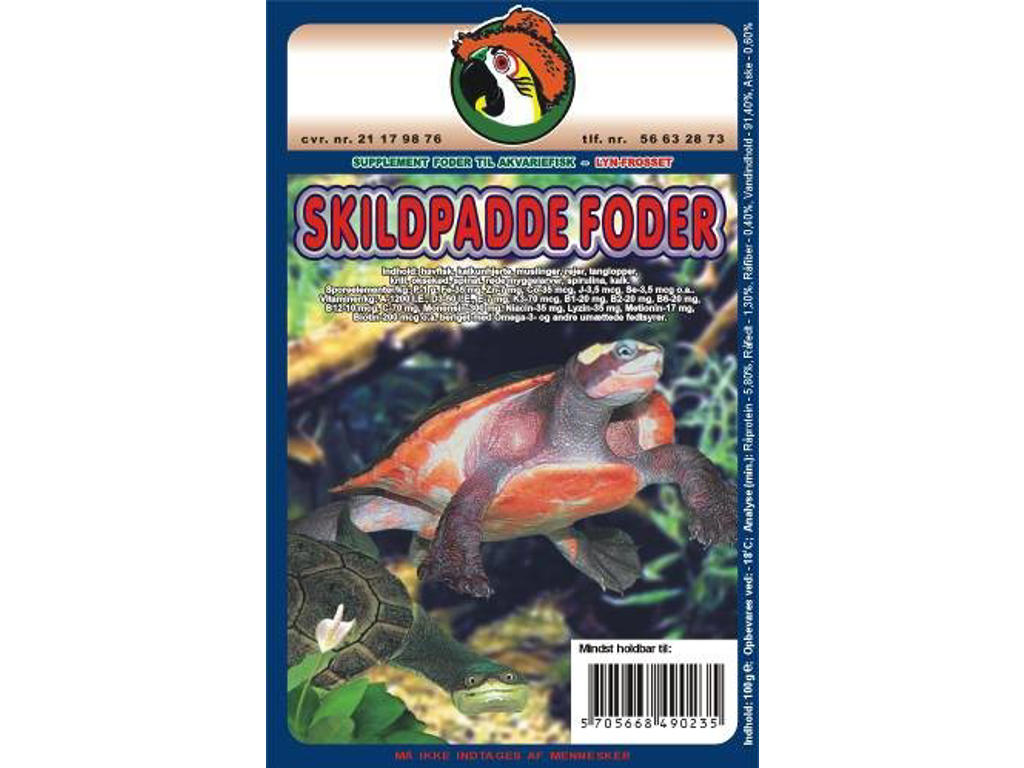 Skildpaddefoder Blister