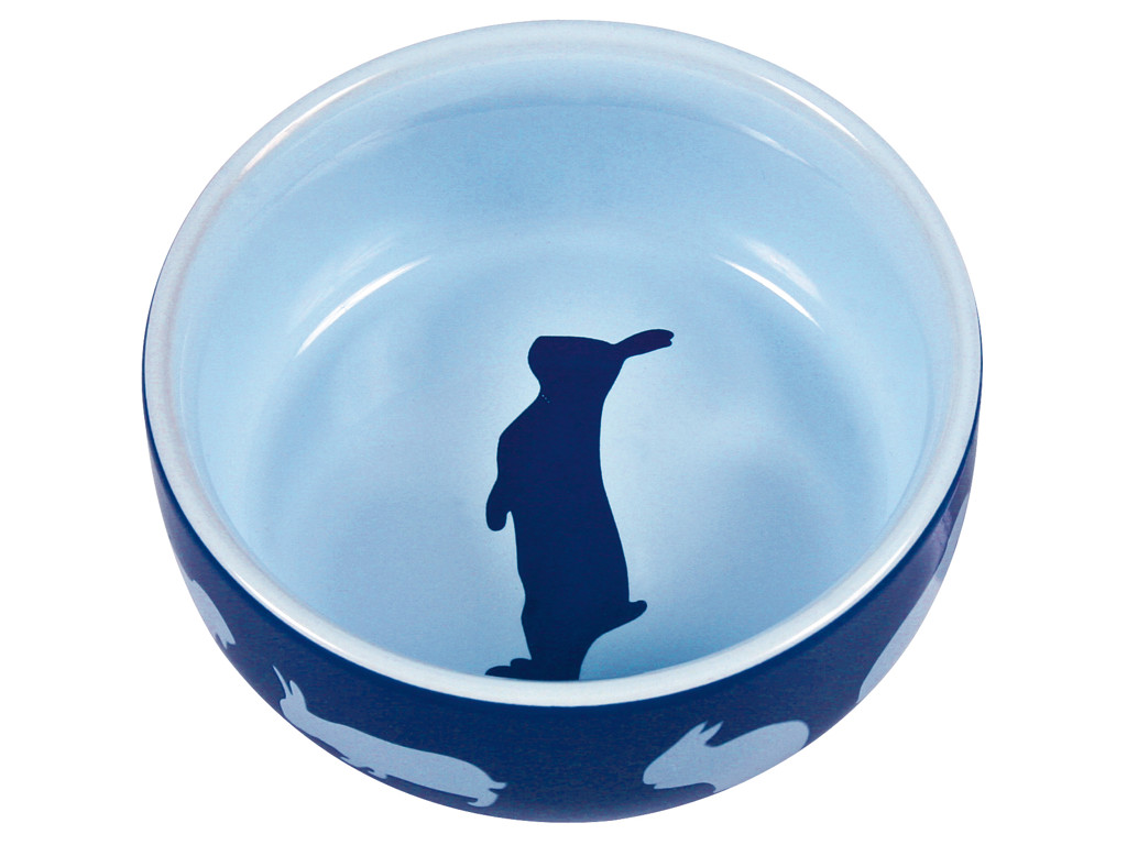 Kanin kera/skål m.motiv 11cm, ass. farver