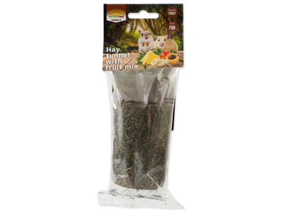 Nature land hø tunnel med frugtmix 125g