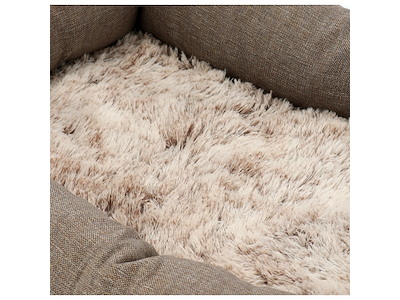 Classy Memory Foam Hundeseng – Beige, Str. M (60 × 40 × 19 cm)