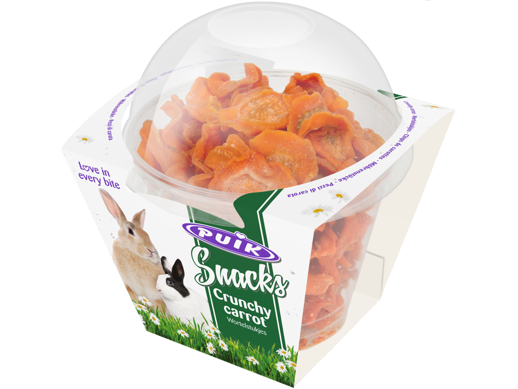 Puik Snacks Crunchy carrot/ Gulerødder 70g