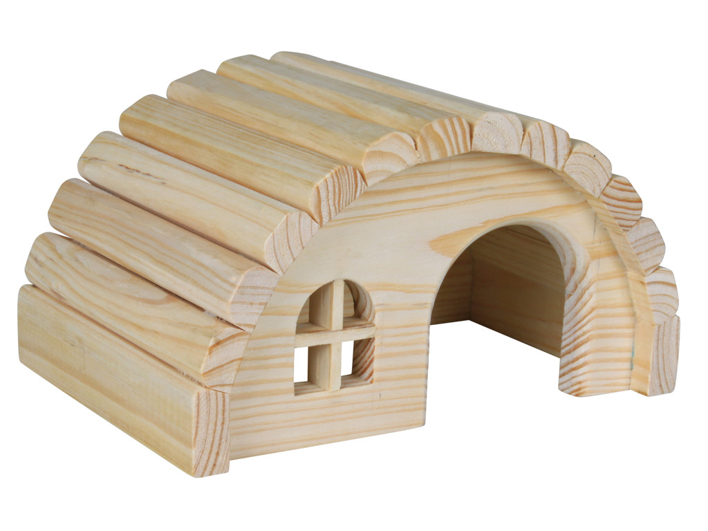 Træhus,hamster/mus 19x11x13 cm