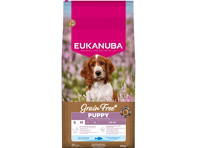 EUKANUBA Puppy & Junior Small/Medium Grain Free Havfisk 12 kg