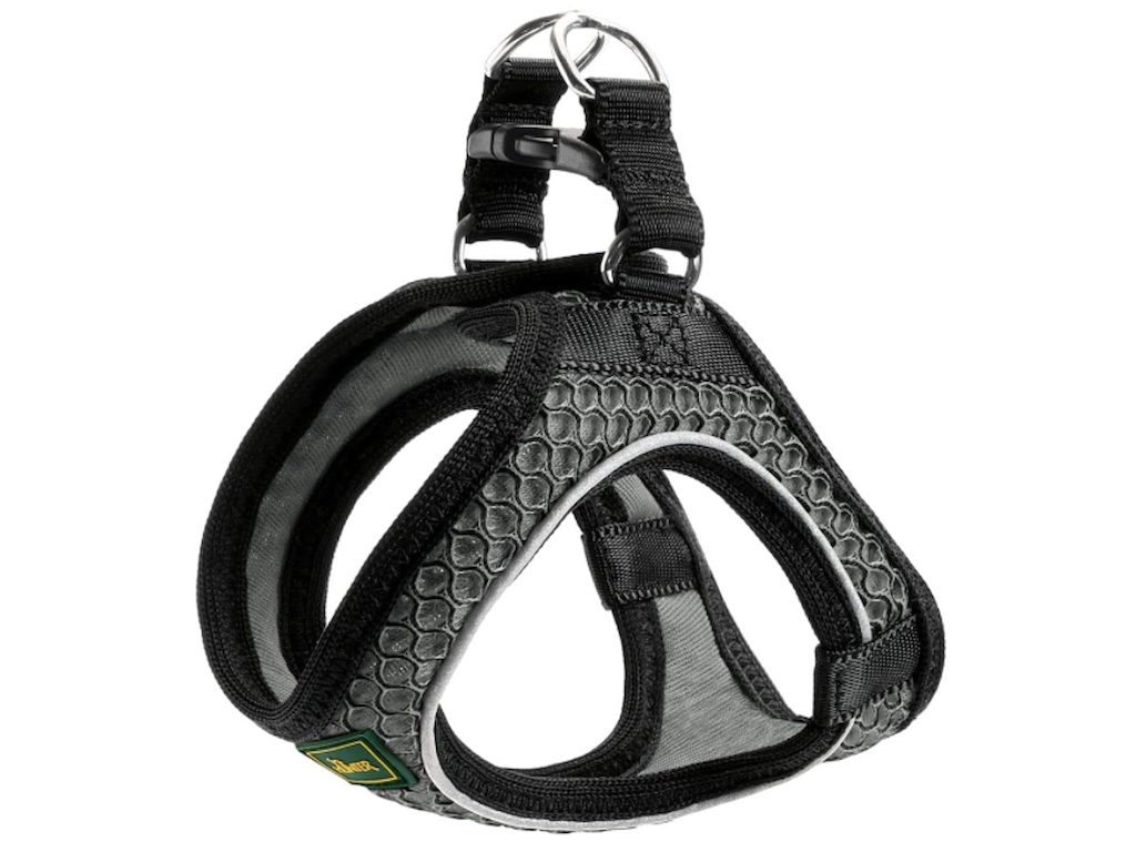 Hunter Hilo Comfort Hundesele Antracit M/L – Åndbar Hundesele med 3D-Mesh og Refleks