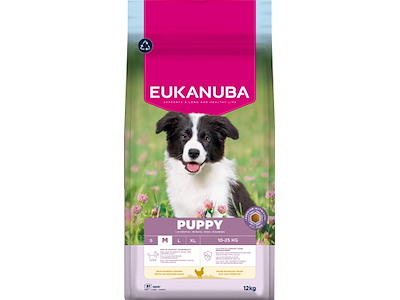 Eukanuba Puppy Medium Breed Kylling 12 kg – Hvalpefoder til Mellemstore Racer