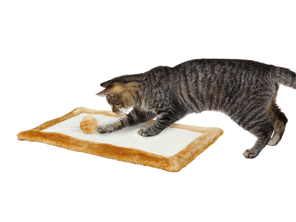 Kradsemåtte plyds 55x35cm brun