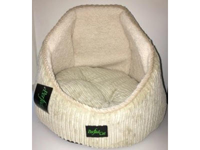 Kattehule beige fløjl