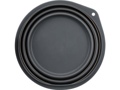 Rejseskål, silikone, 2 l/ø 22 cm, 
ass. farve