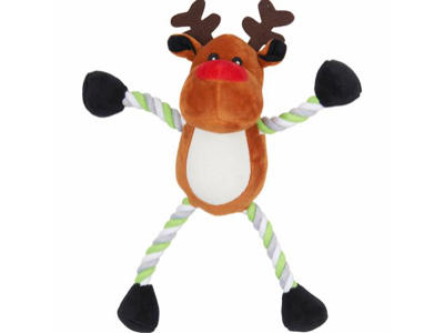 Julemand eller rensdyr m. reb, 28 cm