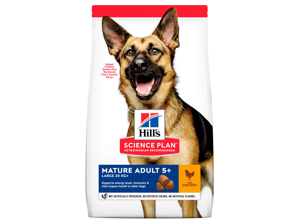 HILLS MATURE LARGE HUNDEFODER 14 KG