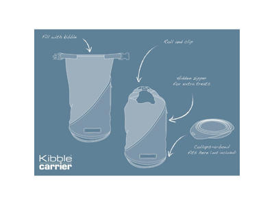 Kurgo kibble taske - rød