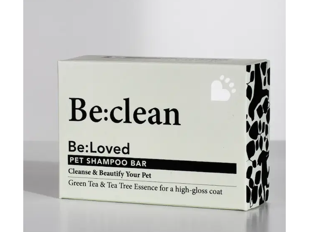 Be:Loved Be:Clean Shampoo Bar 110 g – Rensende Hundeshampoo med Grøn Te & Tea Tree