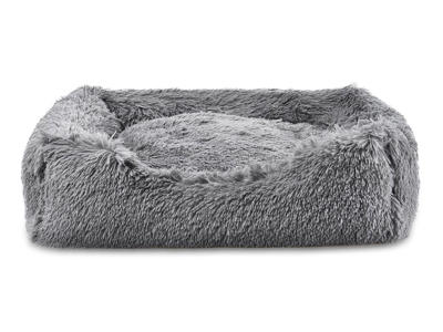 Anti-Stress hundeseng 90 cm. Grå, XL 90 x 70 x H20 cm.