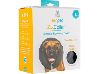 Zencollar oppustelig nakkekrave hund L ca 32,5-40CM