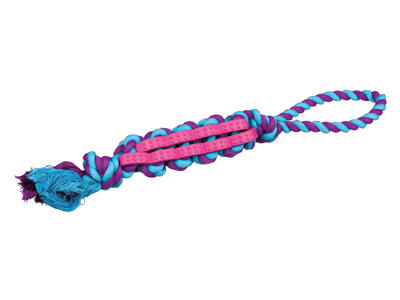 Denta Fun twisted stick, rope with natural rubber, 4 cm/37 c