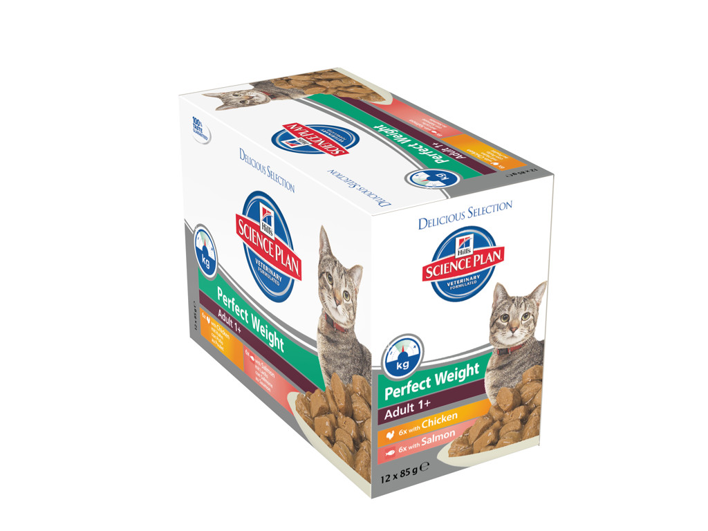 SP Feline Perfect Weight Chicken & Salmon 12x85g