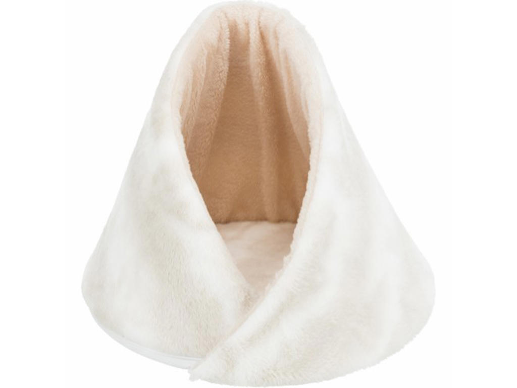 NELLI KATTEHULE Ø43x35 c, Hvid-taupe
