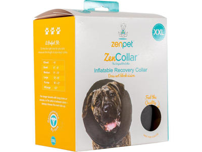 Zencollar oppustelig nakkekrave hund XXL ca 55CM+