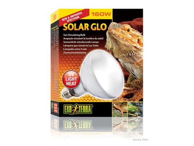 ExoTerra solar-glo 160 watt. uva, uvb, infrarød