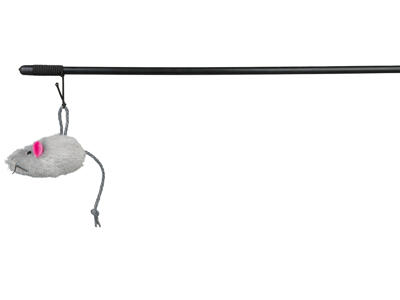 Fiskestang med pelsmus 100cm