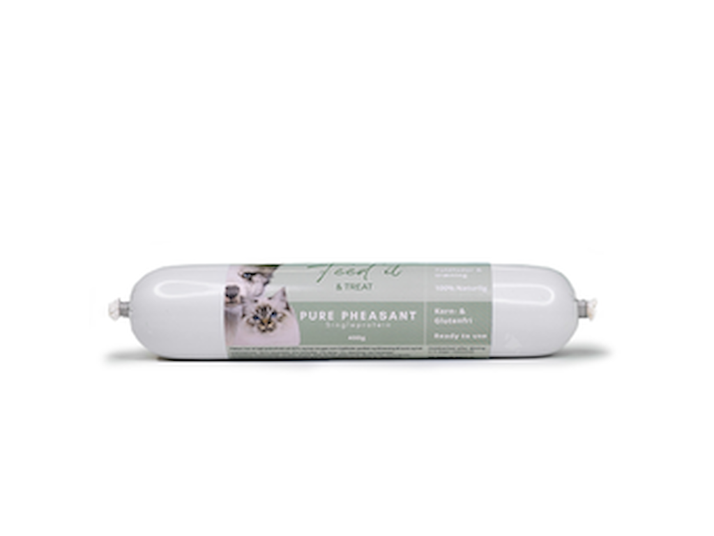 Feed'it & Treat Pure Pheasant 400 g – Fuldfoder og Træningsgodbid til Hund og Kat