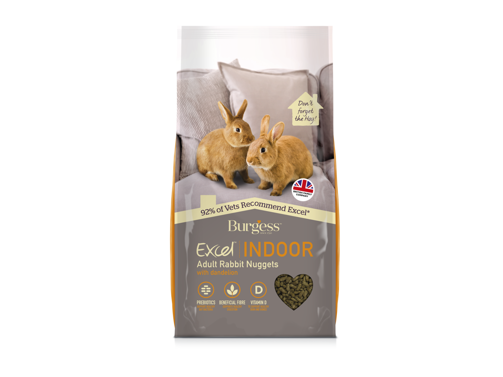 Burgess INDOOR Kanin Nuggets – Komplet Foder til Indekaniner 1,5 kg