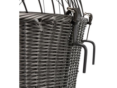 Cykelkurv med gitter, 44 x 34 x 41 cm, anthracite