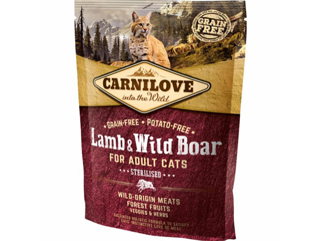 Carnilove Lamb & Wild Boar for Adult Cats - Sterilised 400 g