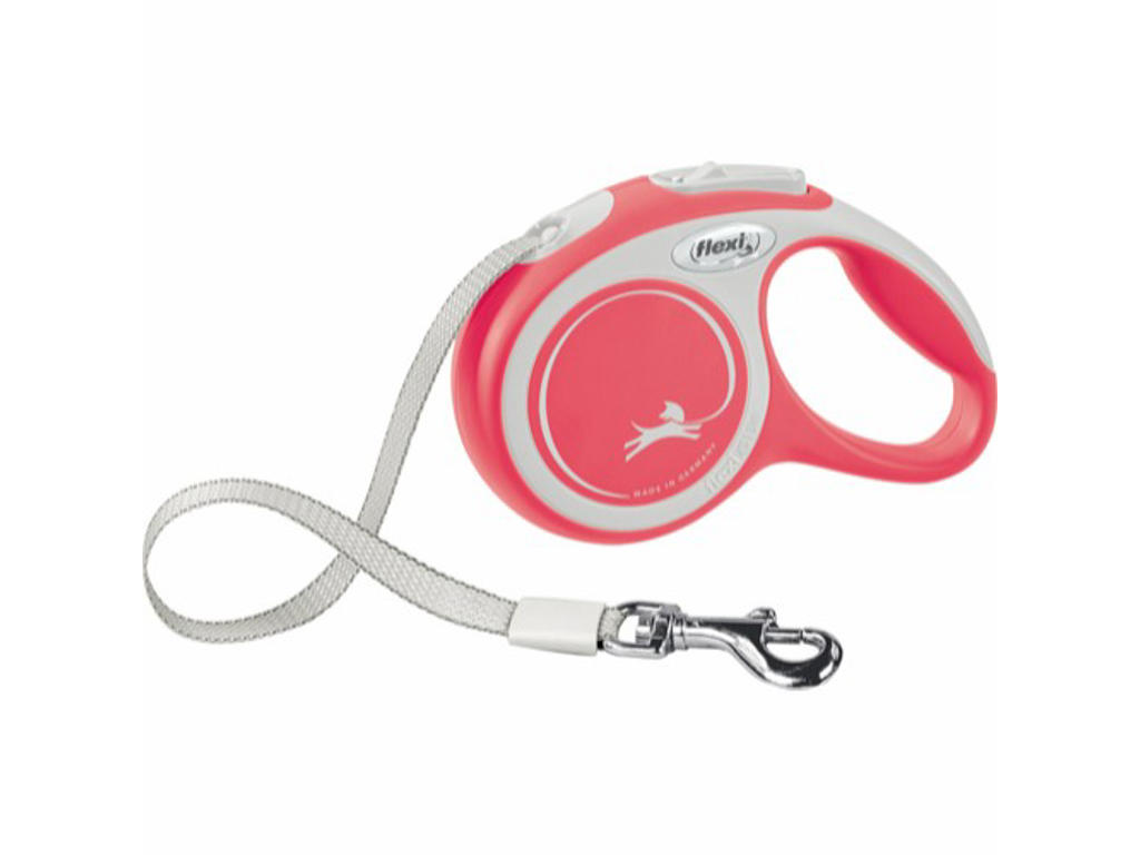 flexi New Comfort XS bånd 3 m, 12 kg, rød