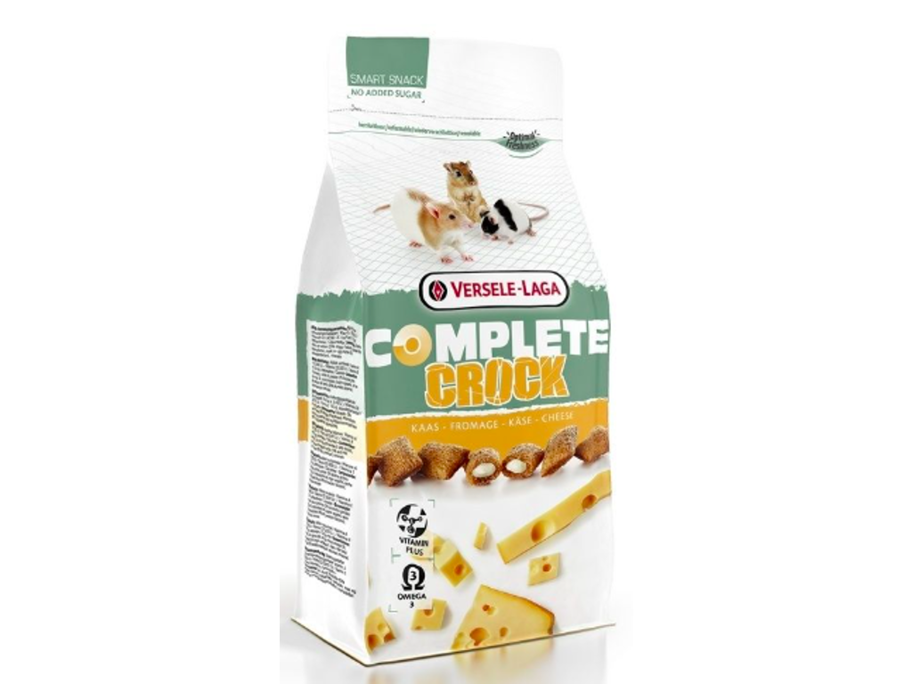 Crock Complete Cheese 50 g – Fyldt snack med ost til gnavere