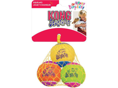 Kong squeaker fødselsdags boldt M ø6CM
