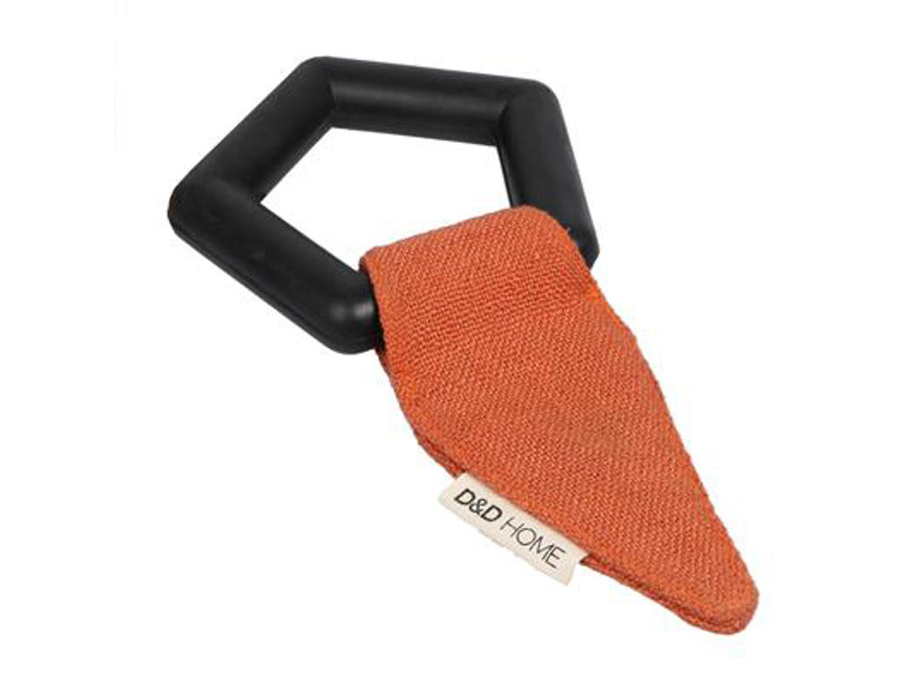 D&D 5-kantet ring 1 flap m.knitre 23cm. Orange