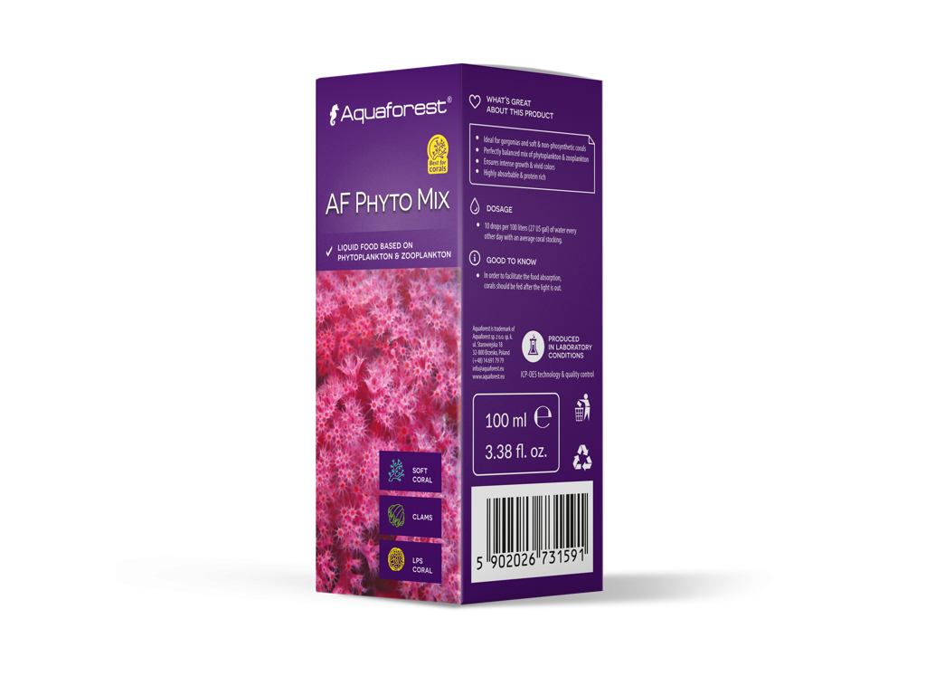 Aquaforest AF Phyto Mix 250 ml – Flydende koralfoder med phyto- og zooplankton