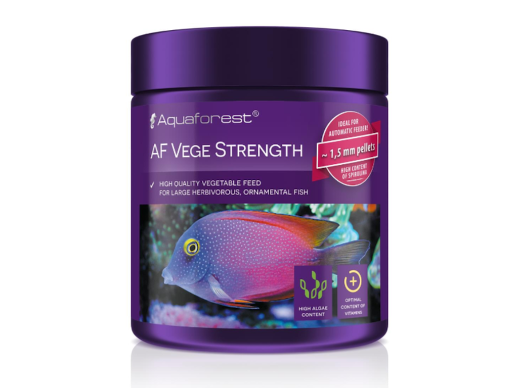 Aquaforest AF Vege Strength 100 g – Plantebaseret Foder til Store Planteædende Fisk
