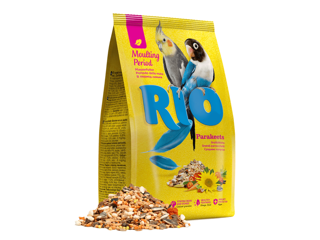 RIO Fældefoder til Parakit 1 kg – Frøblanding til Fældningsperioden