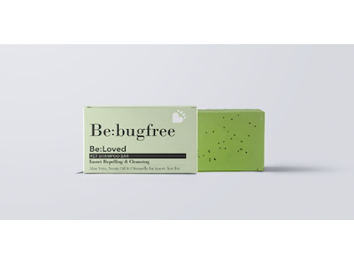 Be:Loved Be:Bugfree Shampoo Bar 110 g – Rensende Hundeshampoo med Aloe Vera, Neemolie & Citronella