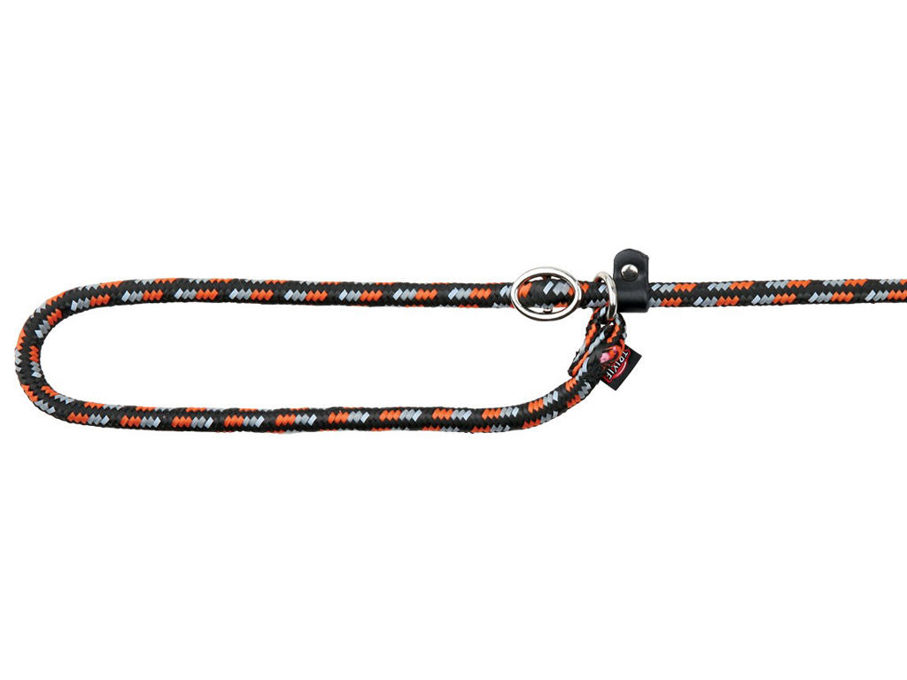 Mountain Retrieverline Justerbar 1,70 m / Ø 8 mm sort / orange – med Refleks & Stopfunktion