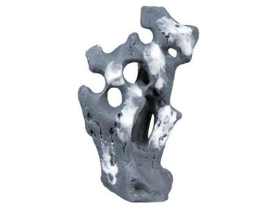 Klippe med huler, 19 cm, grå