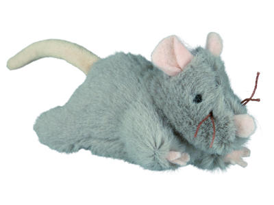 Mus m. catnip og lyd 15cm.