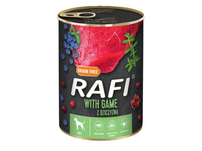 Rafi vådfoder m/vildt blåbær & tranebær 400g adult