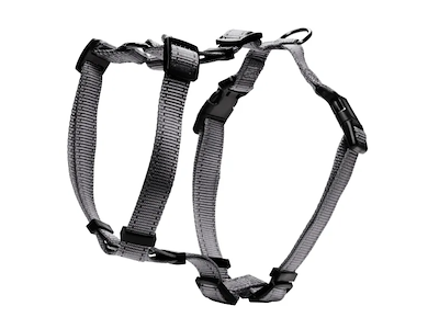 Dogman Iris H-Sele Grå XS/S – Justerbar Hundesele i Nylon med Refleks
