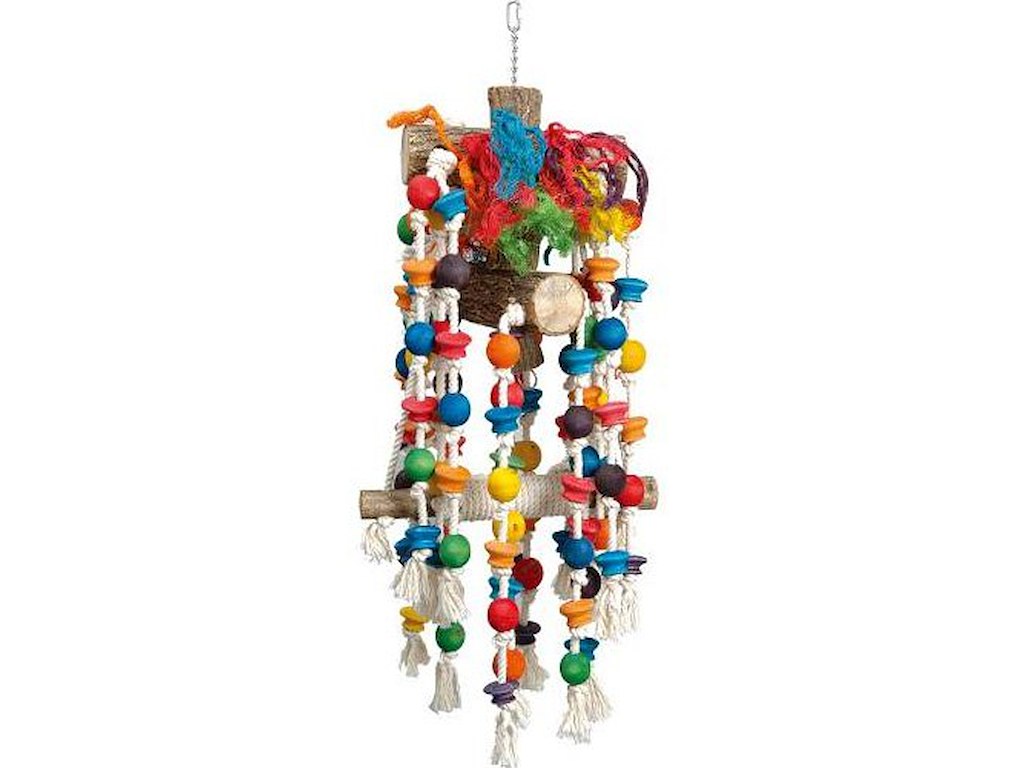 Original Playfun Rain Forest Papegøjelegetøj – 25 x 33 x 85 cm