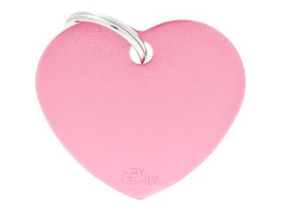 MY FAMILY PINK HEART 3,5 X 3 CM